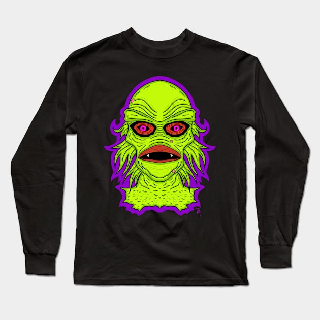 The creature Long Sleeve T-Shirt by Chuck’s mysterious cabinet of art